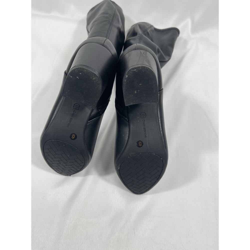 Giani Bernini Boots Size 6 Black Maylyneep Heel Knee High Block Memory Foam Tall - Picture 8 of 10